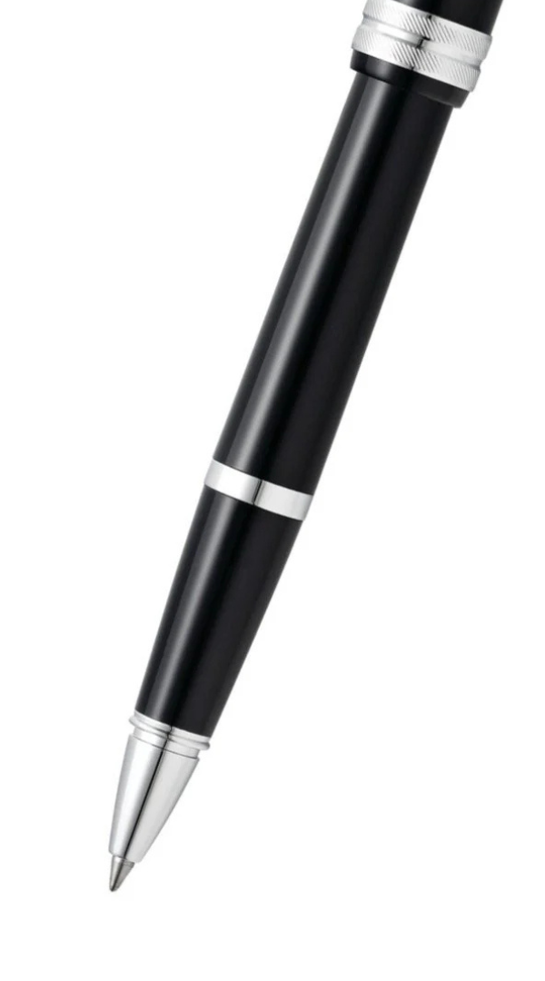 Bailey Light™ Glossy Black Resin Rollerball Pen