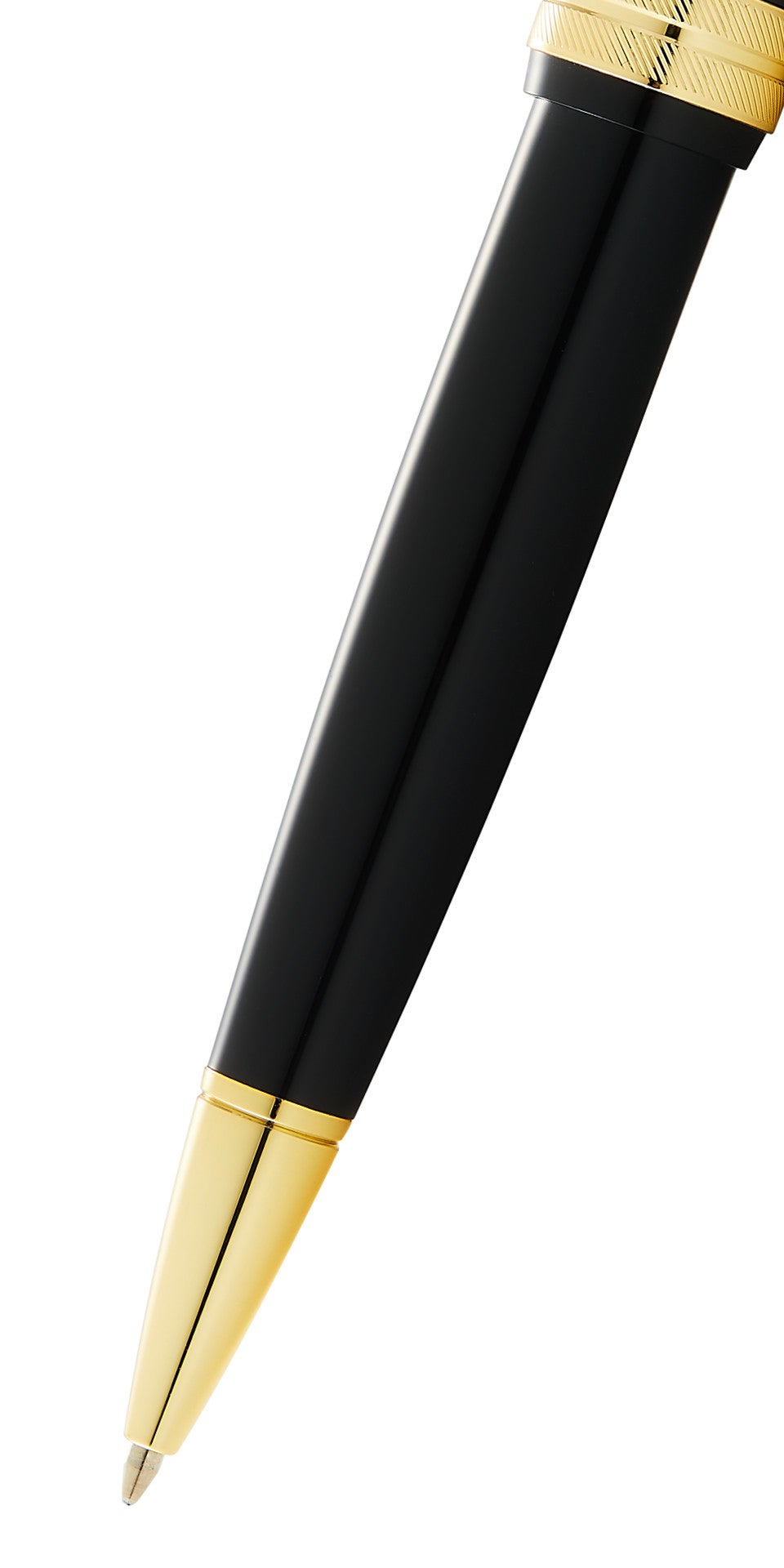 Bailey Light™ Polished Black Resin and Gold Tone Ballpoint Pen