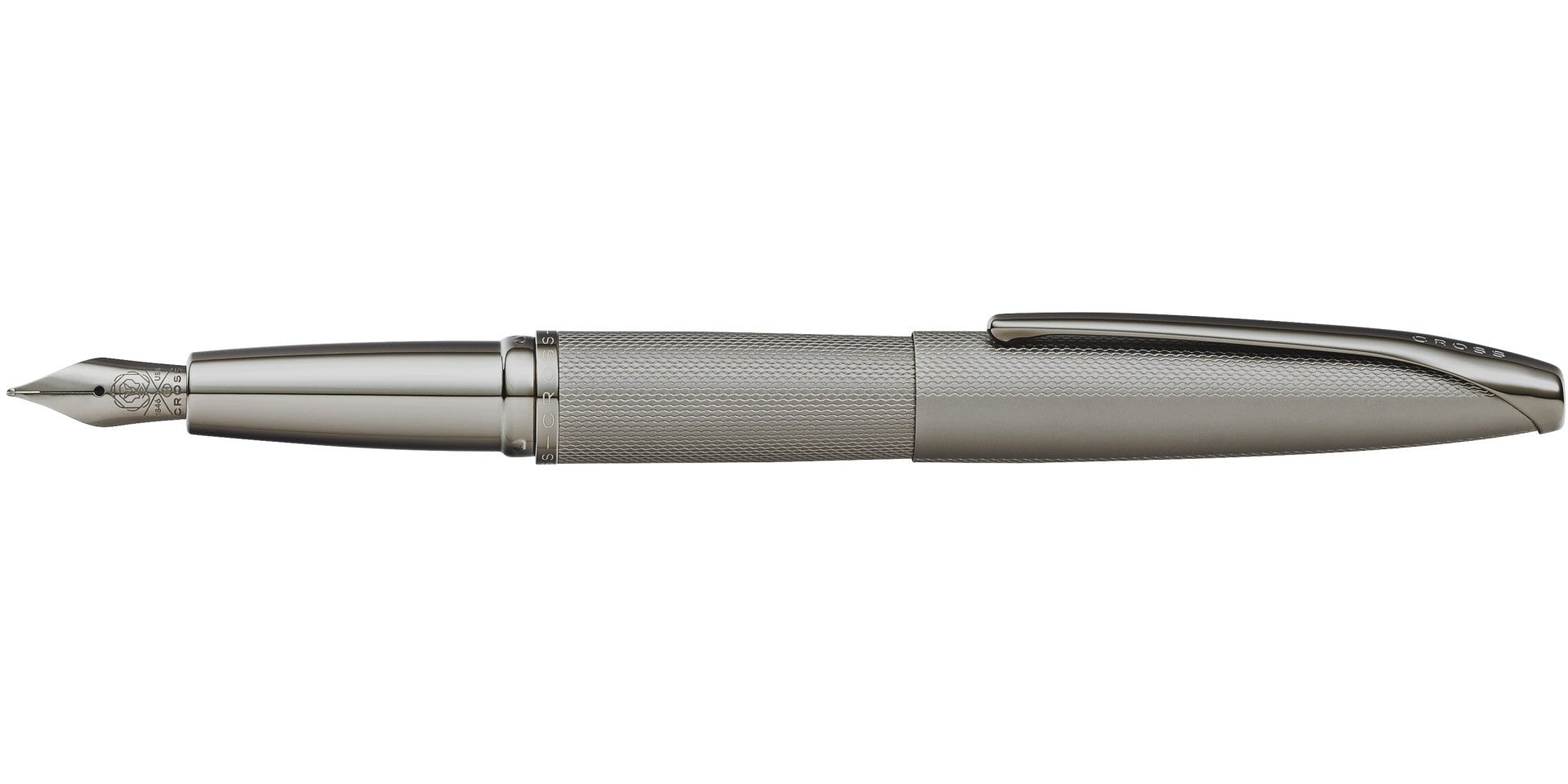 ATX® Sandblasted Titanium Gray Stainless Steel Fine Nib Fountain Pen