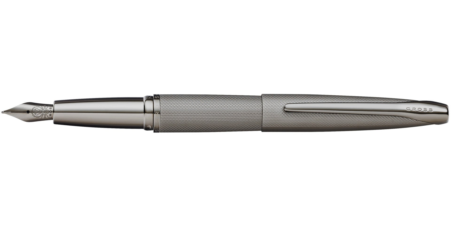 ATX® Sandblasted Titanium Gray Stainless Steel Fine Nib Fountain Pen