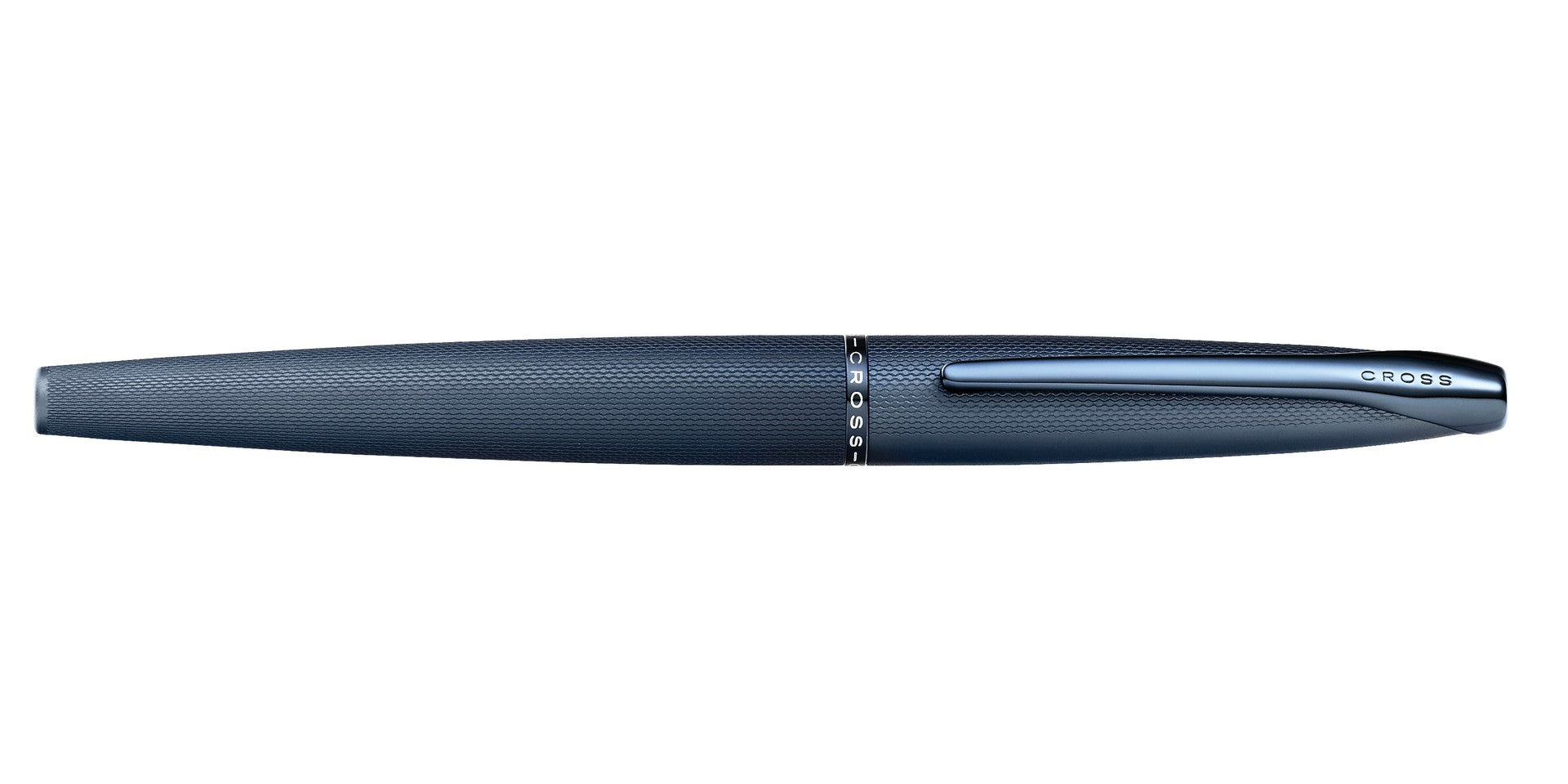 ATX® Sandblasted Dark Blue Stainless Steel Fine Nib Fountain Pen