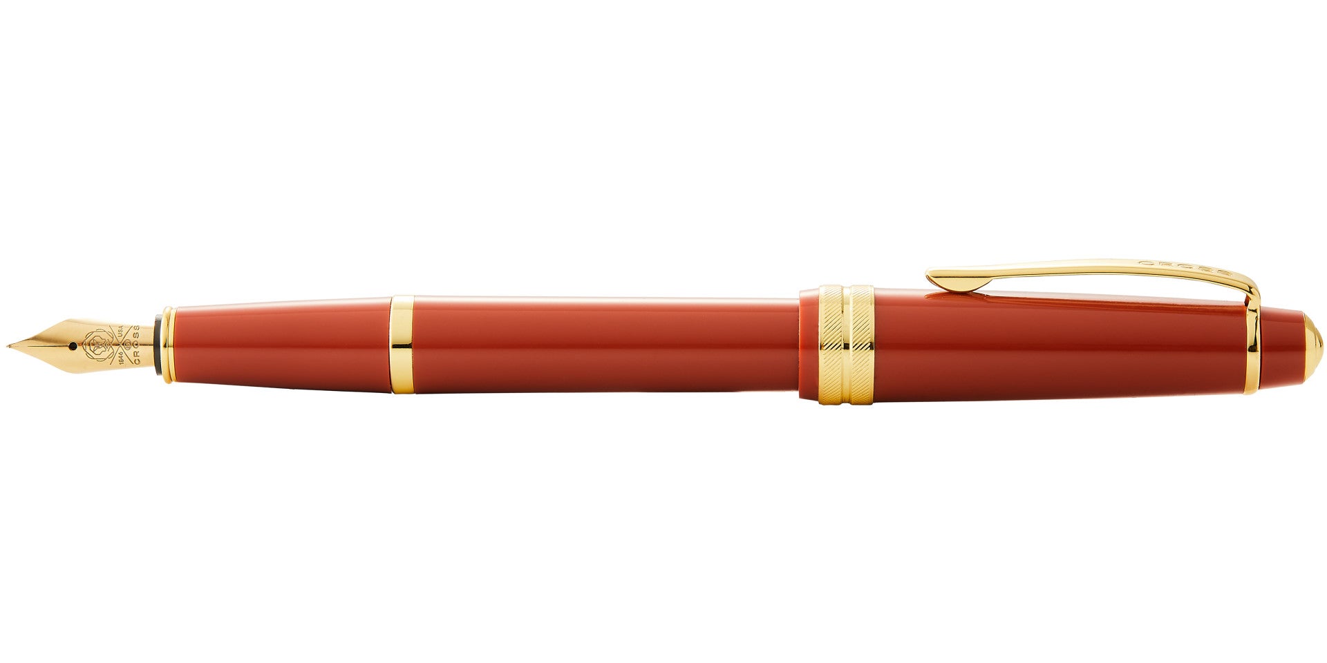 Bailey Light™ Polished Amber Resin and Gold Tone Extra Fine Nib Fountain Pen