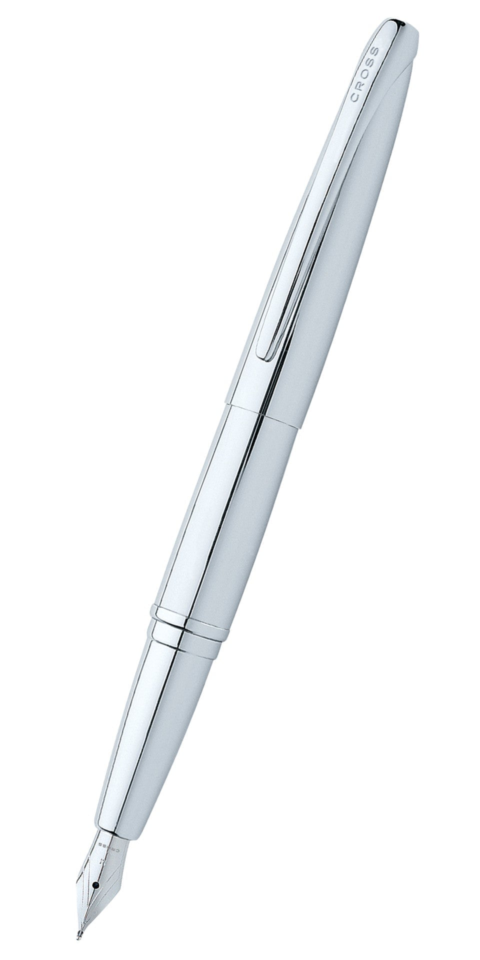 ATX® Pure Chrome Stainless Steel Fine Nib Fountain Pen